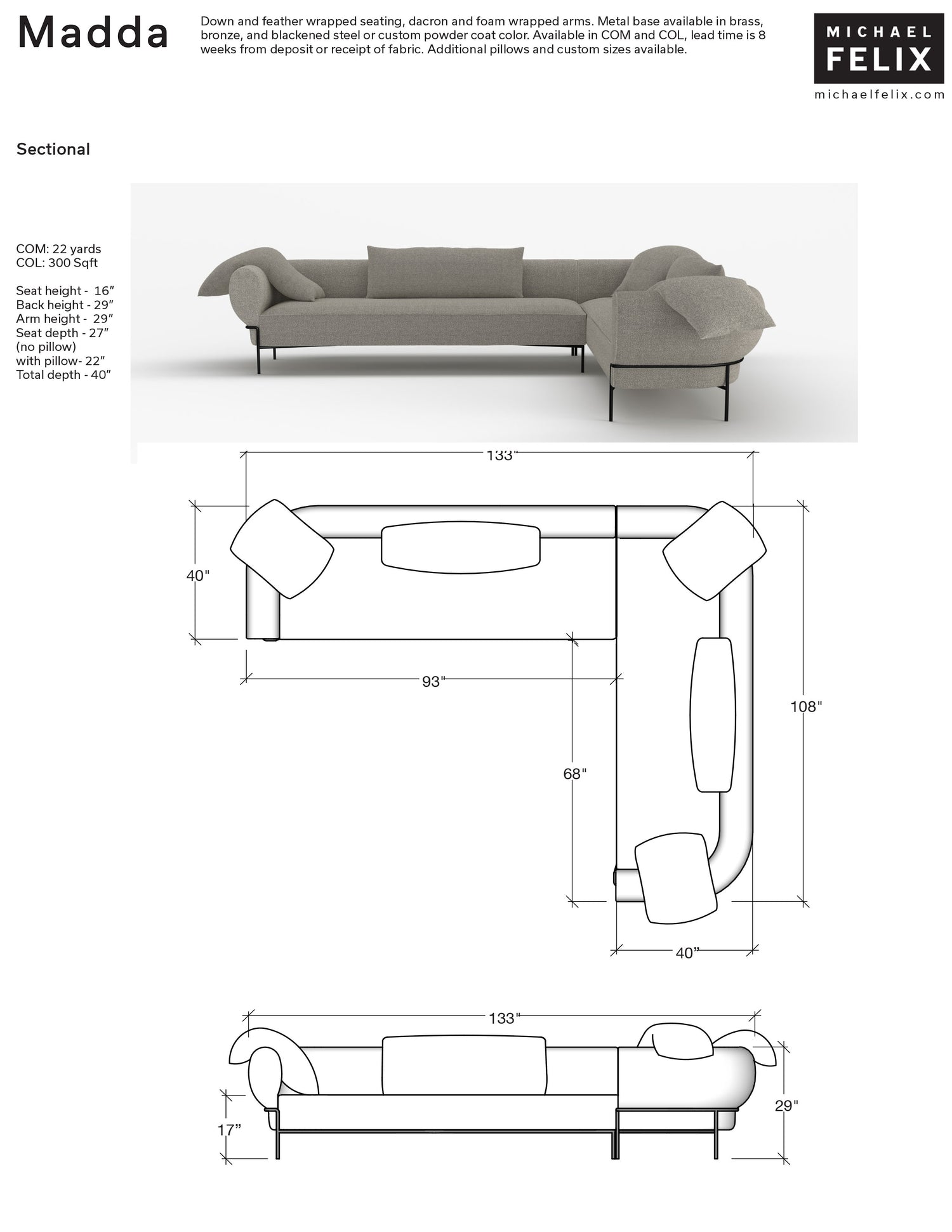 Madda Sectional