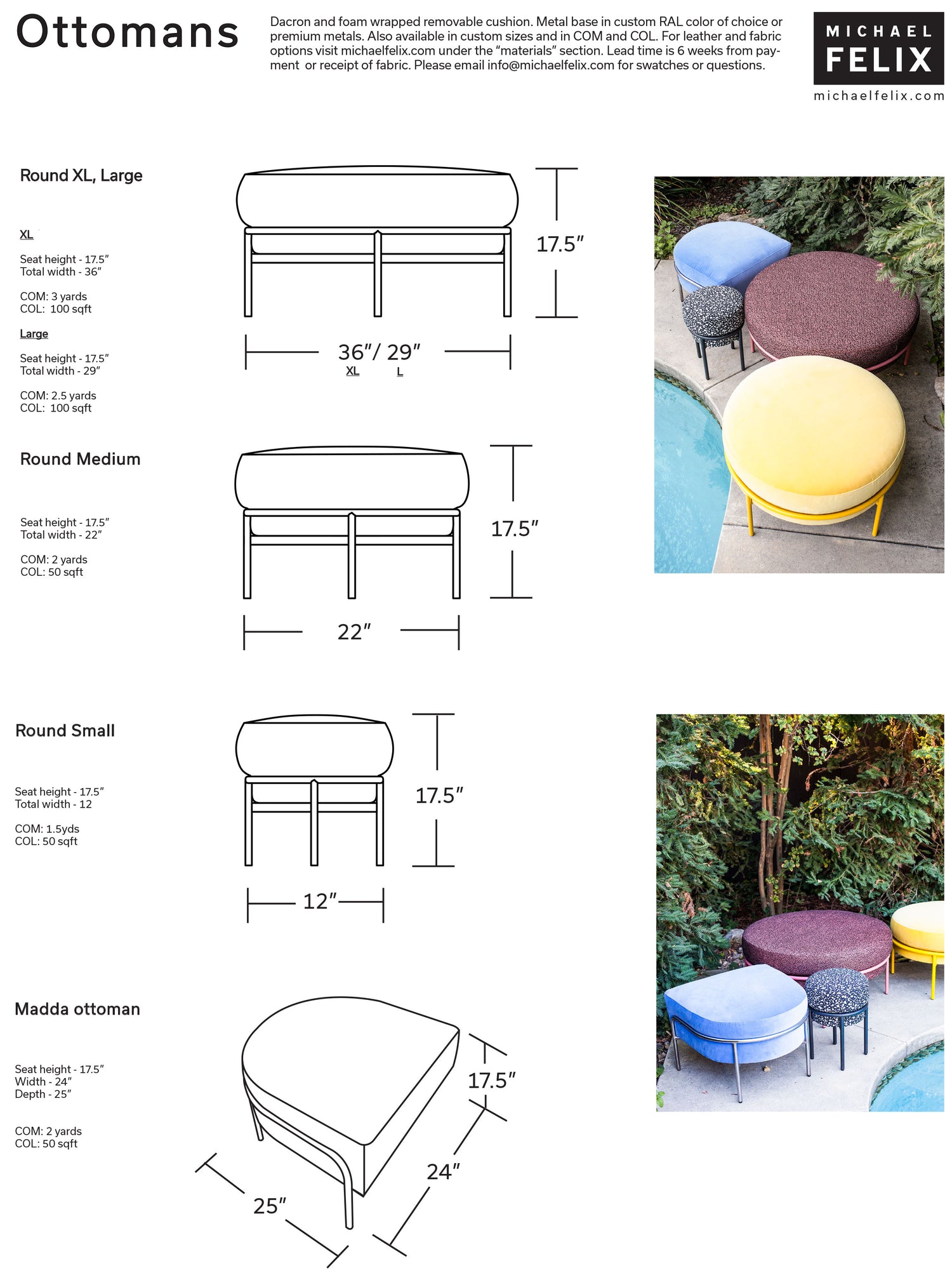 Madda Round Ottoman