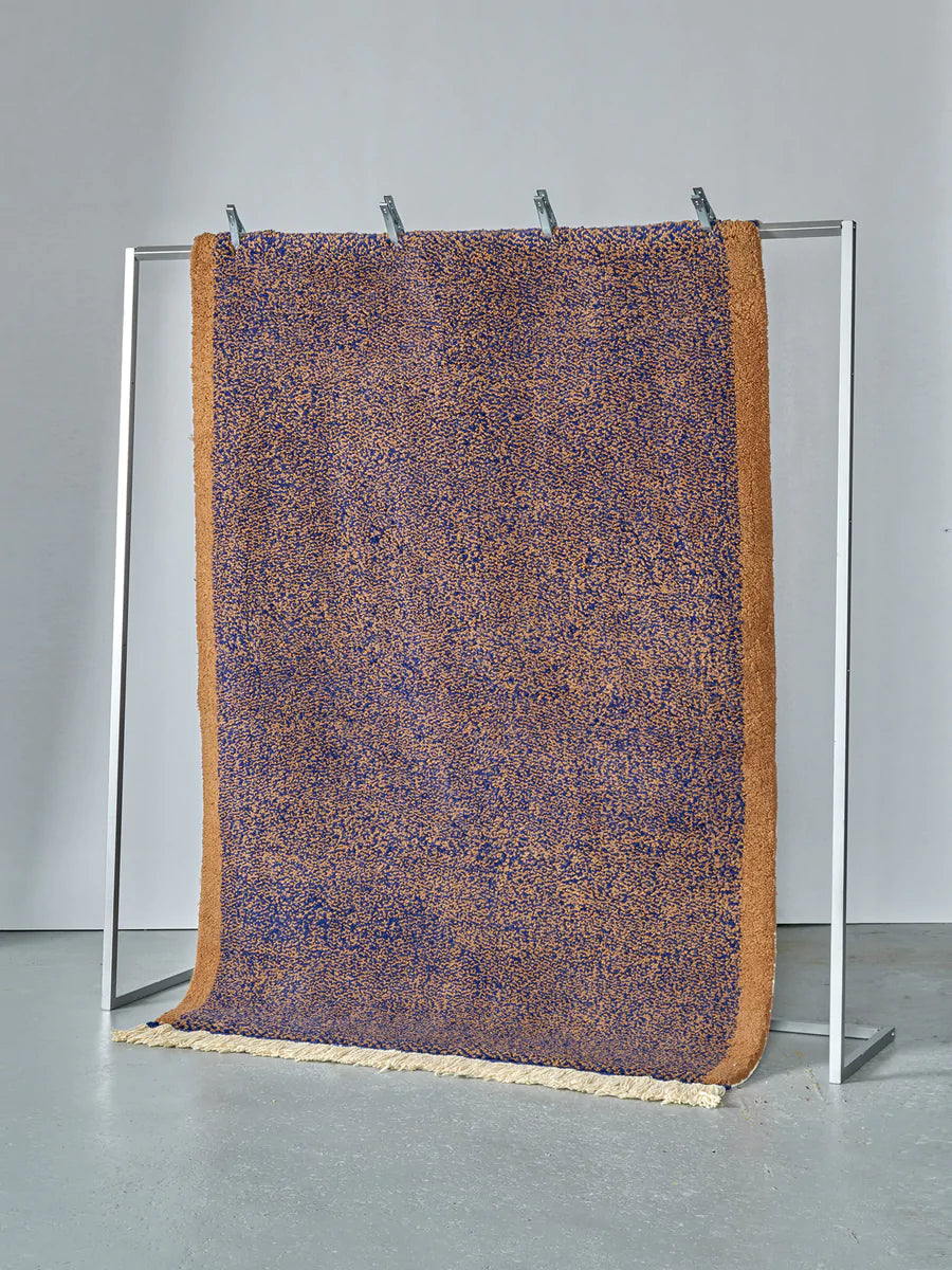 Noise Rug, Blue and Brown